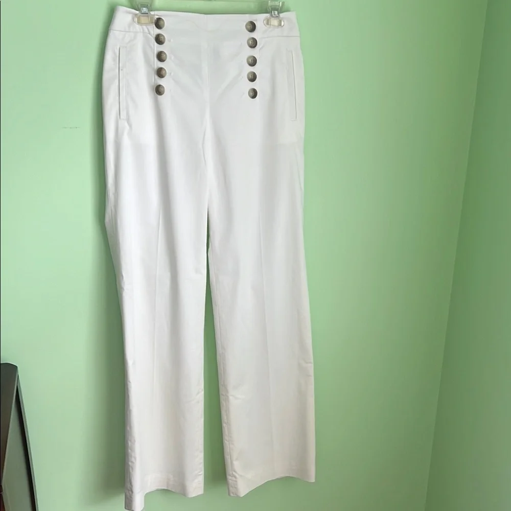 Ann Taylor White Wide Leg Pants & Jumpsuits - Picture 1 of 2